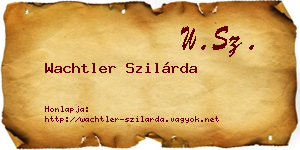 Wachtler Szilárda névjegykártya